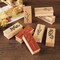 Pack of 8 Pcs Plant and Flower Shape Wooden Rubber Stamps 2.5 Inch x 1 Inch x 0.6 Inch for DIY Craft Card and Photo Album